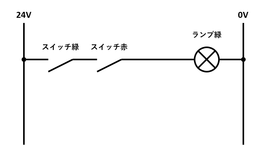 リレー回路 And回路の回路図と動作 電気設計人 Com